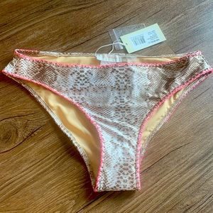 NWT Ramy Brook Python ‘Isla’ bikini bottom SMALL